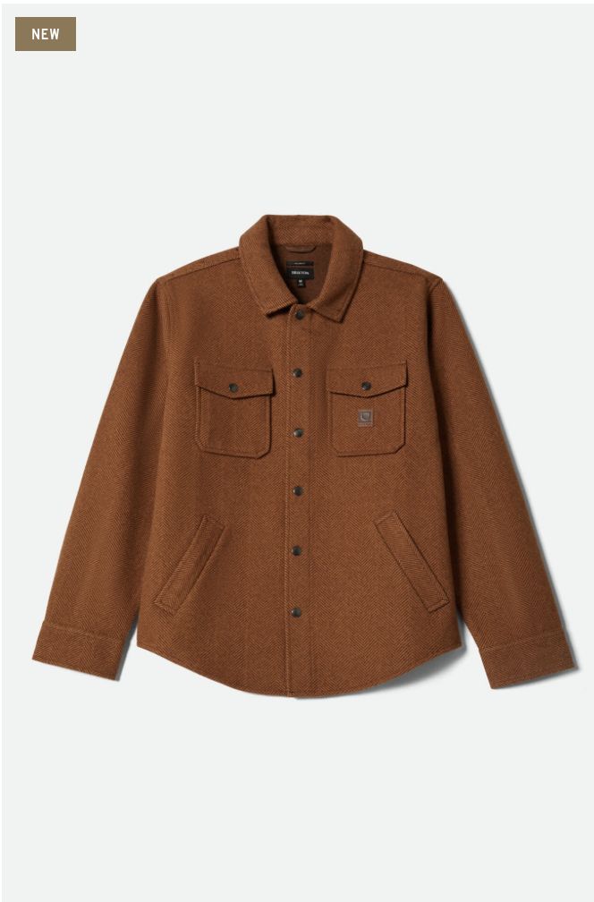 Brixton DURHAM BRUSHED MENSWEAR JACKET Brushed Pinecone
