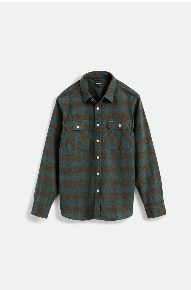 Brixton BOWERY FLANNEL Ocean