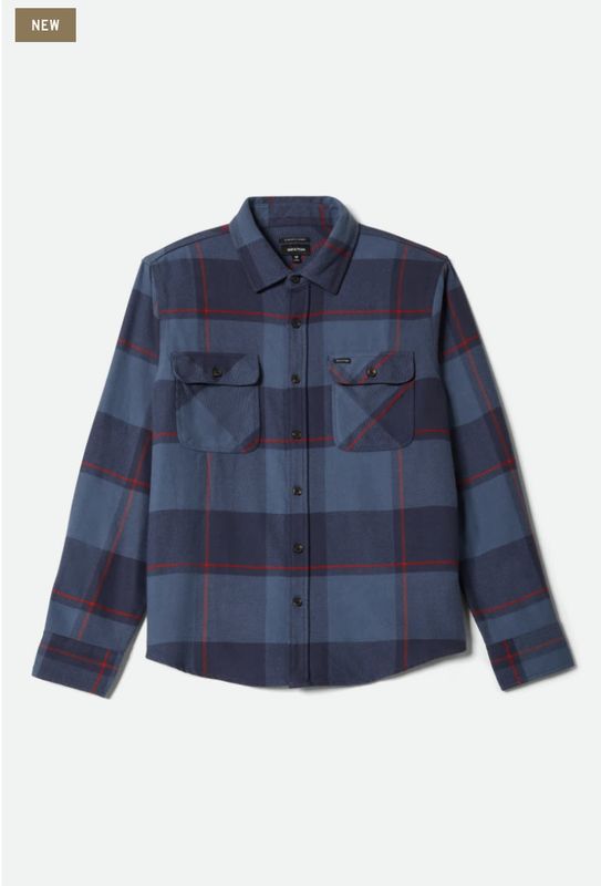 Brixton BOWERY FLANNEL Bering Sea