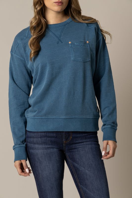 Kimes Gina Mid Blue LS