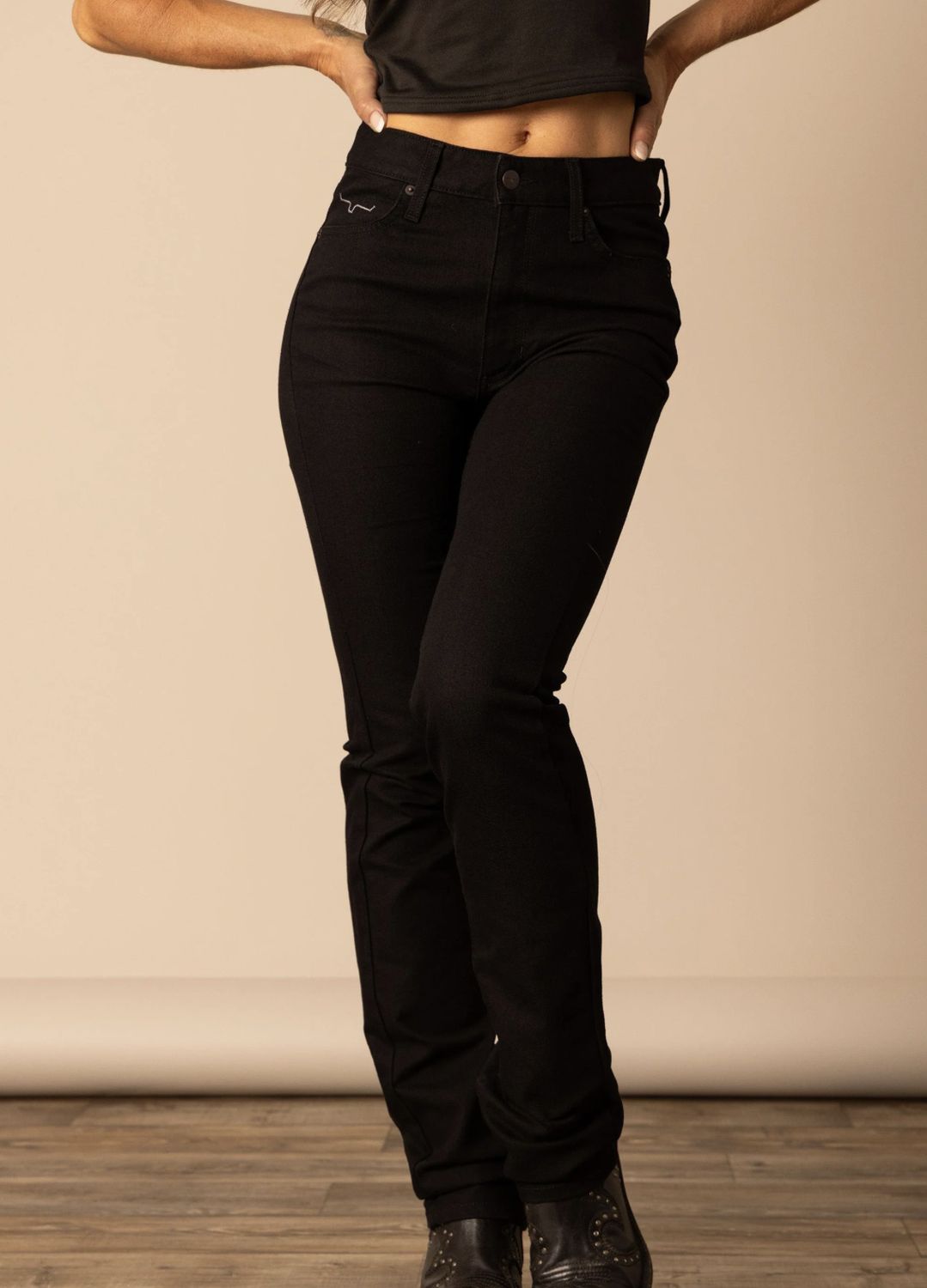 Kimes Sarah Black Slim Boot Jean