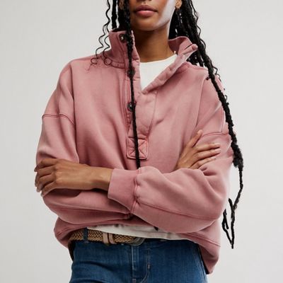 Free People Timeless Pullover Salsa