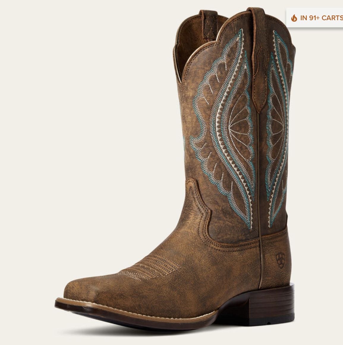 Ariat PrimeTime Western Boot TACK ROOM BROWN