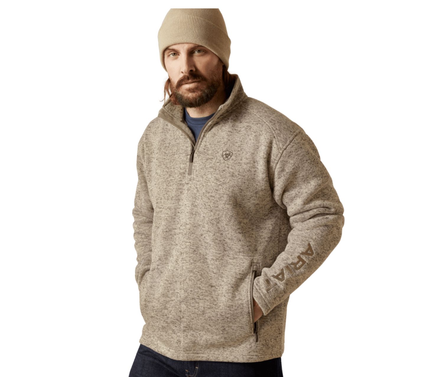 Ariat Caldwell 1/4 Zip Beige