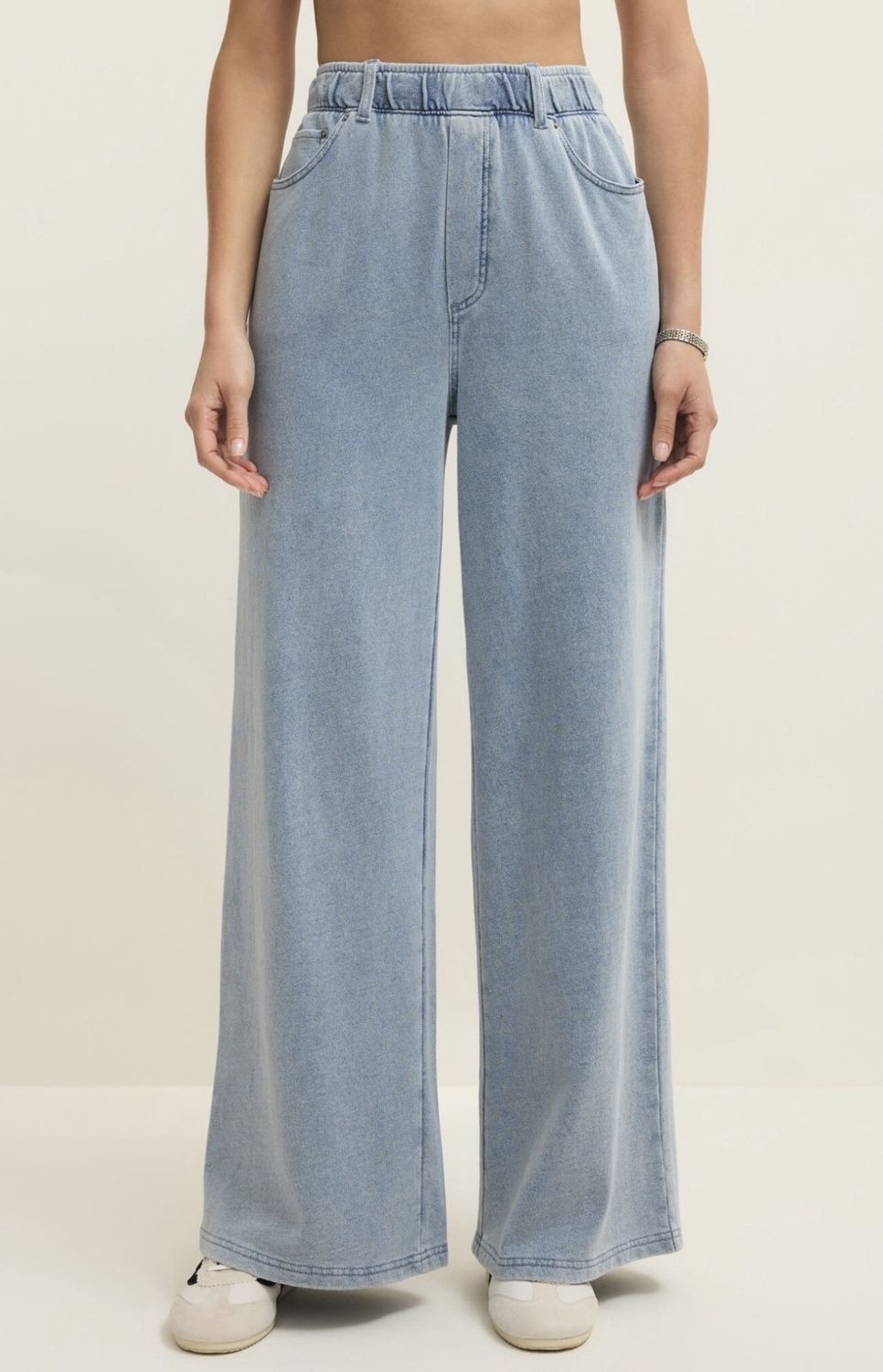 Z Supply Entourage Knit Denim Pant Ocean Air