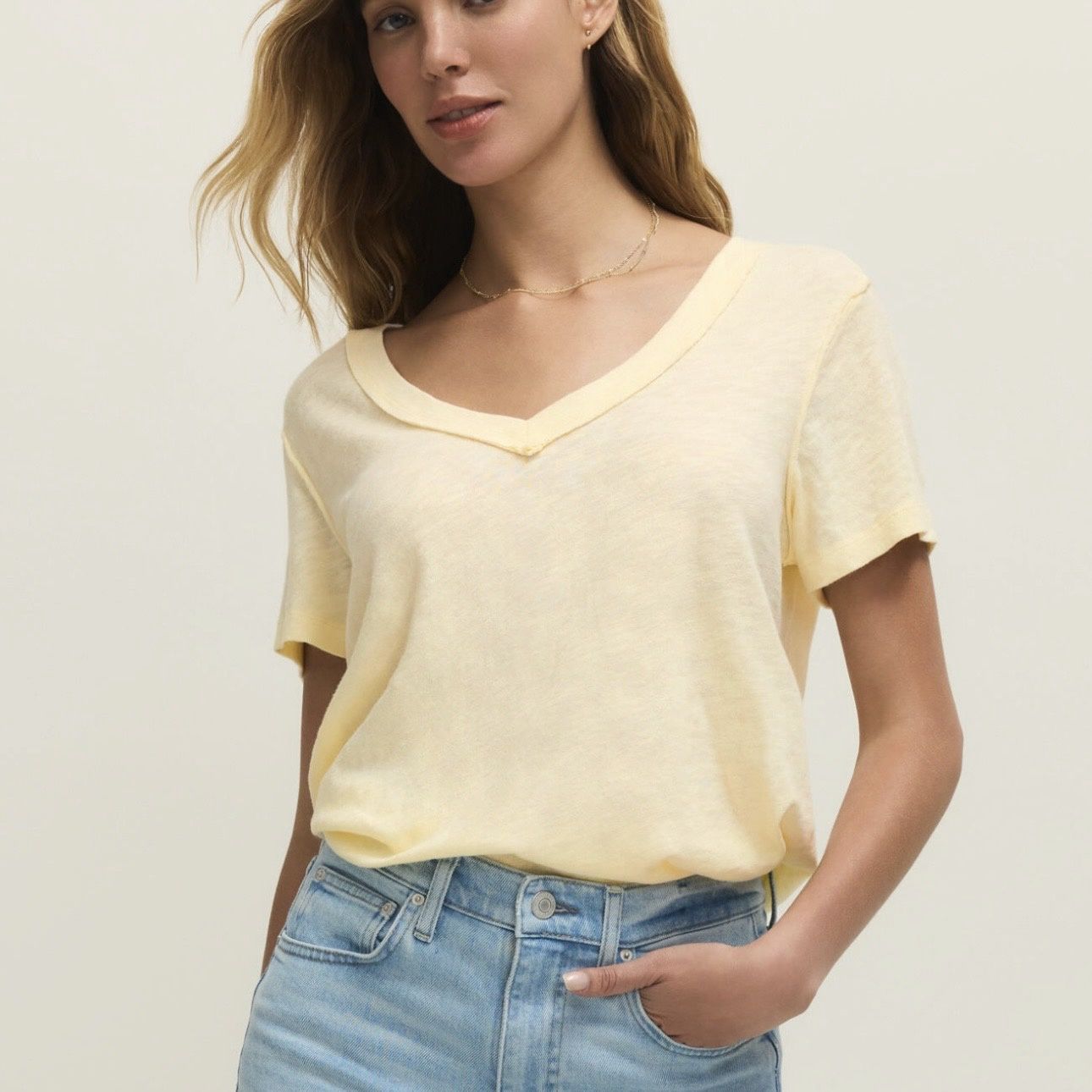 Z Supply Elara Top Pineapple