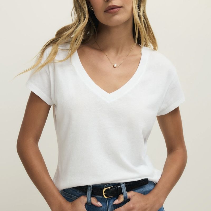 Z Supply Elara Top White