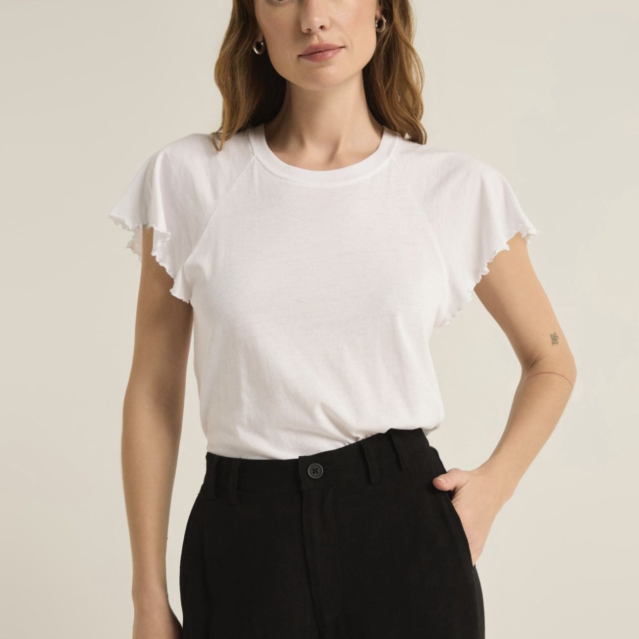 Z Supply Abby Flutter Tee