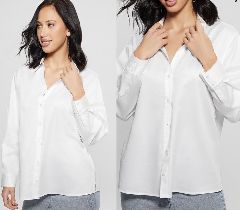 Guess Erica Oversized Top White