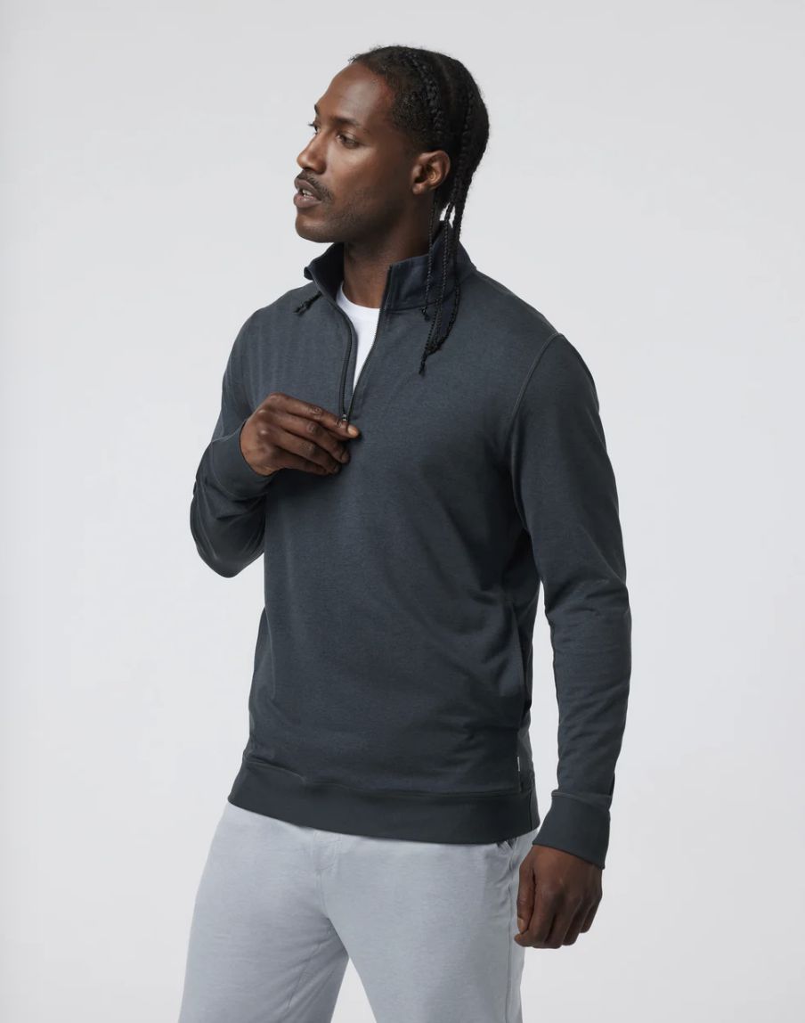 Vuori Coronado Half Zip Midnight Heather