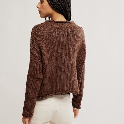Free People Sweater Opal Sweater Coffee