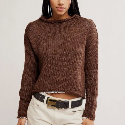 Free People Sweater Opal Sweater Coffee