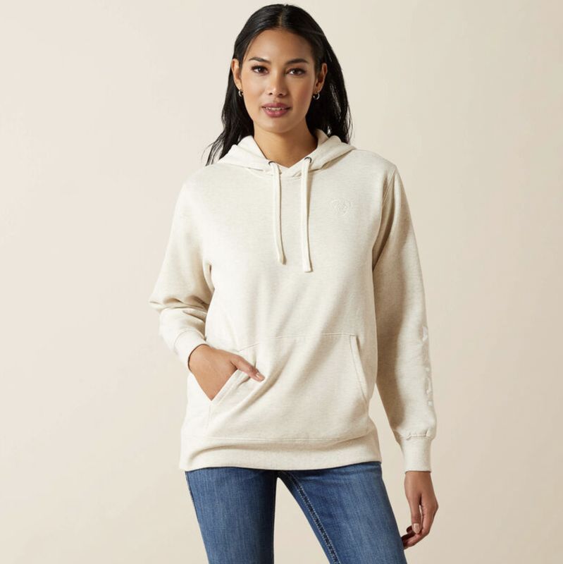 Ariat Logo 2.0 Hoodie Oatmeal