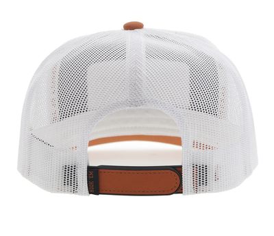 HOOEY YOUTH "UNIVERSITY OF TEXAS" HAT ORANGE/WHITE RECTANGLE PATCH