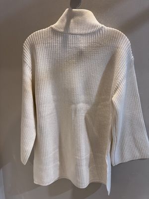 Kaffe Pietra Knit Halfzip Pullover Chalk