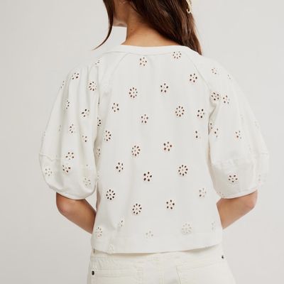 Free People Jessie Eyelet Tee