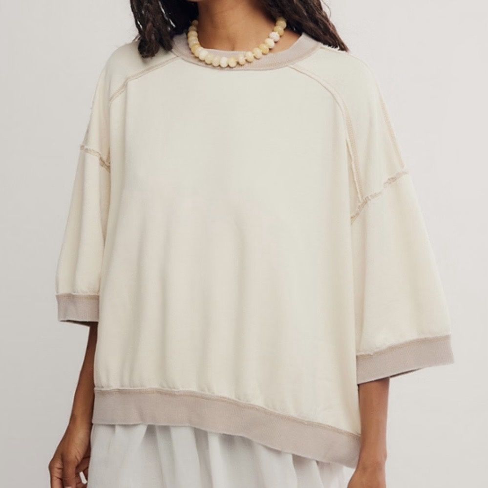 Free People Everything Pullover Cream