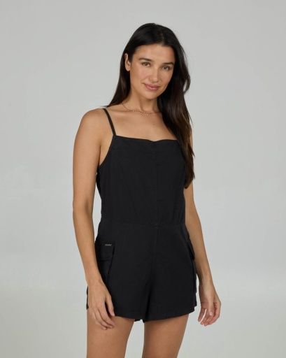 Salty Crew DRIFTWOOD ROMPER, Colour: BLACK, Size: S