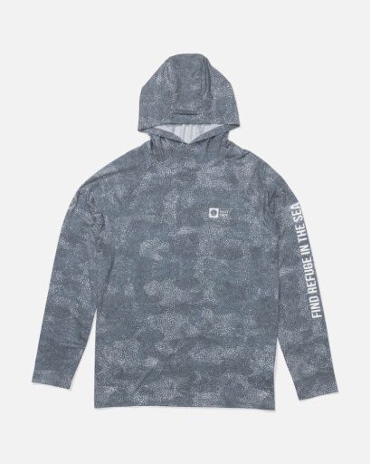 Salty Crew MARINER LITE UV HOOD, Colour: DARK NAVY, Size: M