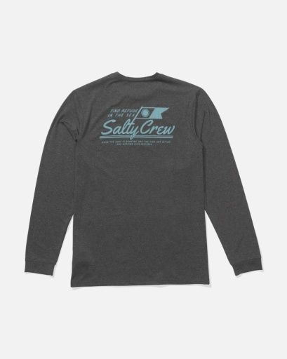 Salty Crew ORIGINAL LS SUNSHIRT, Colour: CHARCOAL HEATHER, Size: M