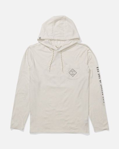 TIPPET POCKET UV HOODIE, Colour: WHITE, Size: M