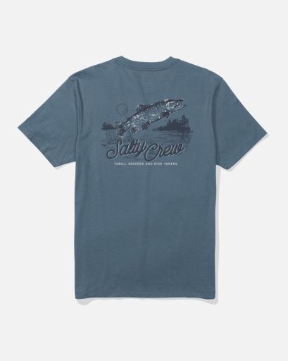 Salty Crew FISH FEST SS TEE, Colour: SLATE, Size: S