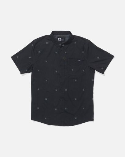 Salty Crew FLAGSHIP UV BUTTON UP, Colour: PHANTOM, Size: M