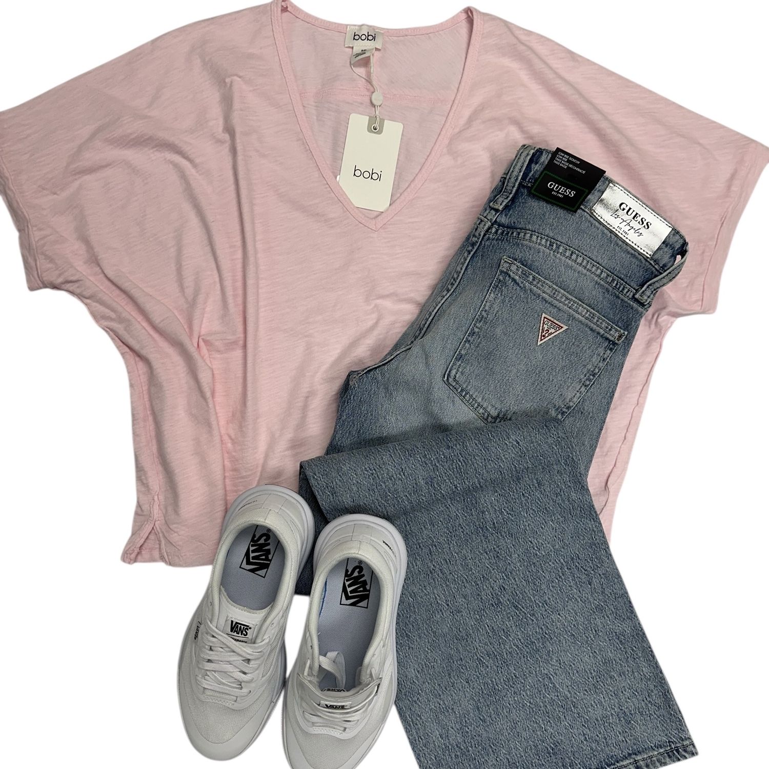 Bobi Oversize V-Neck Tee