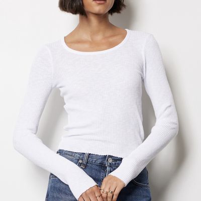Bobi LS Scoop Neck Tee
