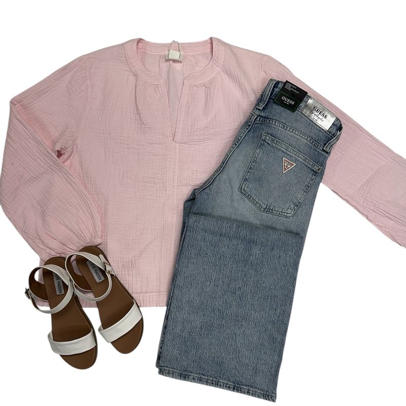 Bobi Bridgette Top Pink