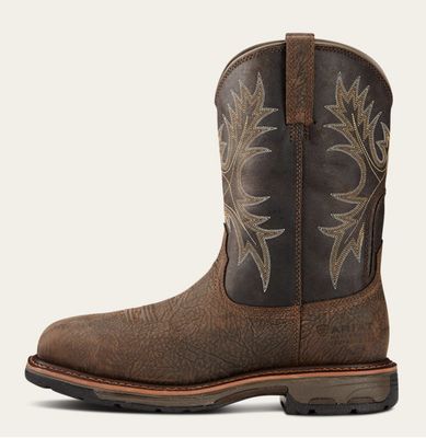 Ariat WorkHog Waterproof Composite Toe Work Boot Bruin Brown Coffee