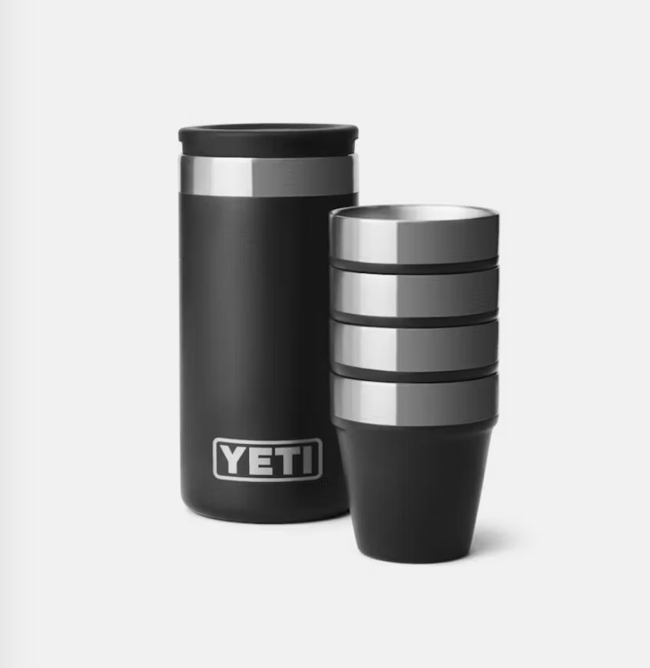YETI® SHOT GLASSES  WITH CARRYING CASE Black
