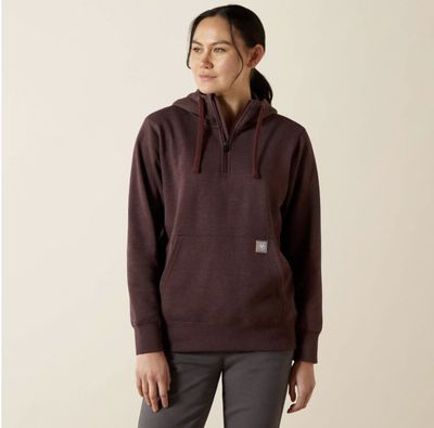 Ariat Rebar Skill Set 1/2 Zip Hoodie Fudge