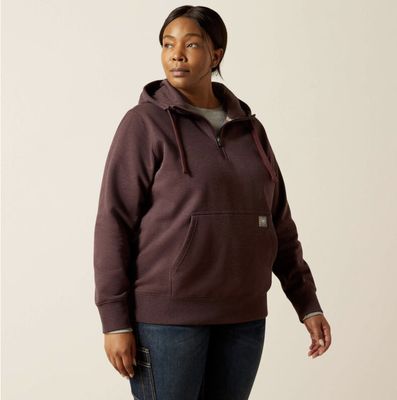 Ariat Rebar Skill Set 1/2 Zip Hoodie Fudge