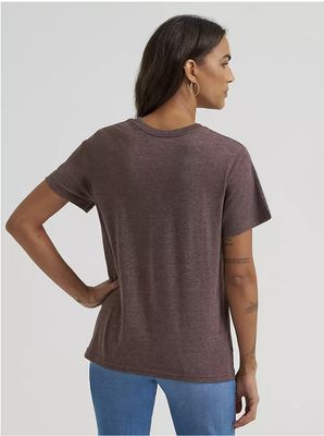 Wrangler CACTUS LOGO REG FIT TEE French Roast