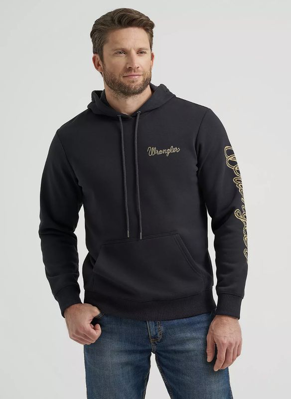 WRANGLER® ROPE LOGO HOODIE Black