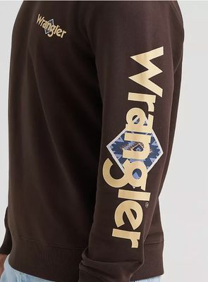 Wrangler SKULL STEER GRAPHIC FLEECE SWEATSHIRT Mole