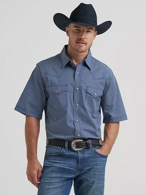 Wrangler 20X® COMPETITION ADVANCED COMFORT SHORT SLEEVE WESTERN SNAP SHIRT