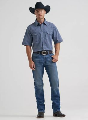 Wrangler 20X® COMPETITION ADVANCED COMFORT SHORT SLEEVE WESTERN SNAP SHIRT