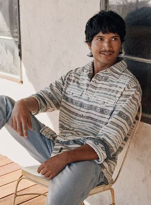 WRANGLER RETRO® PREMIUM LONG SLEEVE WESTERN SNAP PRINTED SHIRT Neutral Serape