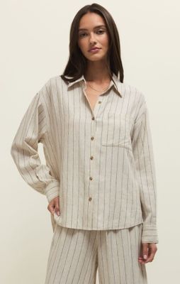 Z Supply ALFIE STRIPED BUTTON UP TOP