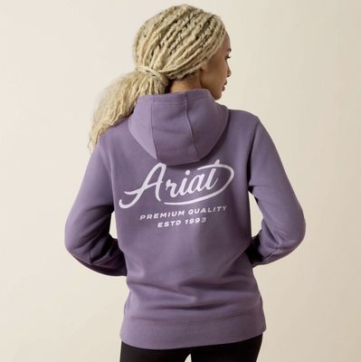 Ariat Rebar Lightweight Graphic Hoodie Mulled Grape