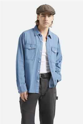 Brixton WAYLON LIGHTWEIGHT OVERSHIRT Chambray