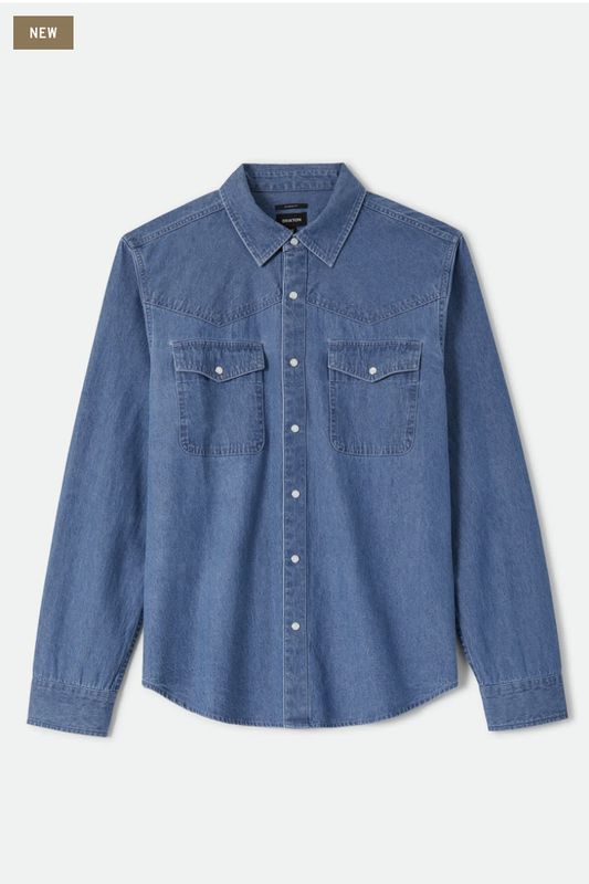 Brixton WAYLON LIGHTWEIGHT OVERSHIRT Chambray