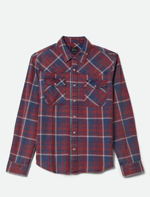 Brixton WAYLON LIGHTWEIGHT OVERSHIRT denim Plaid