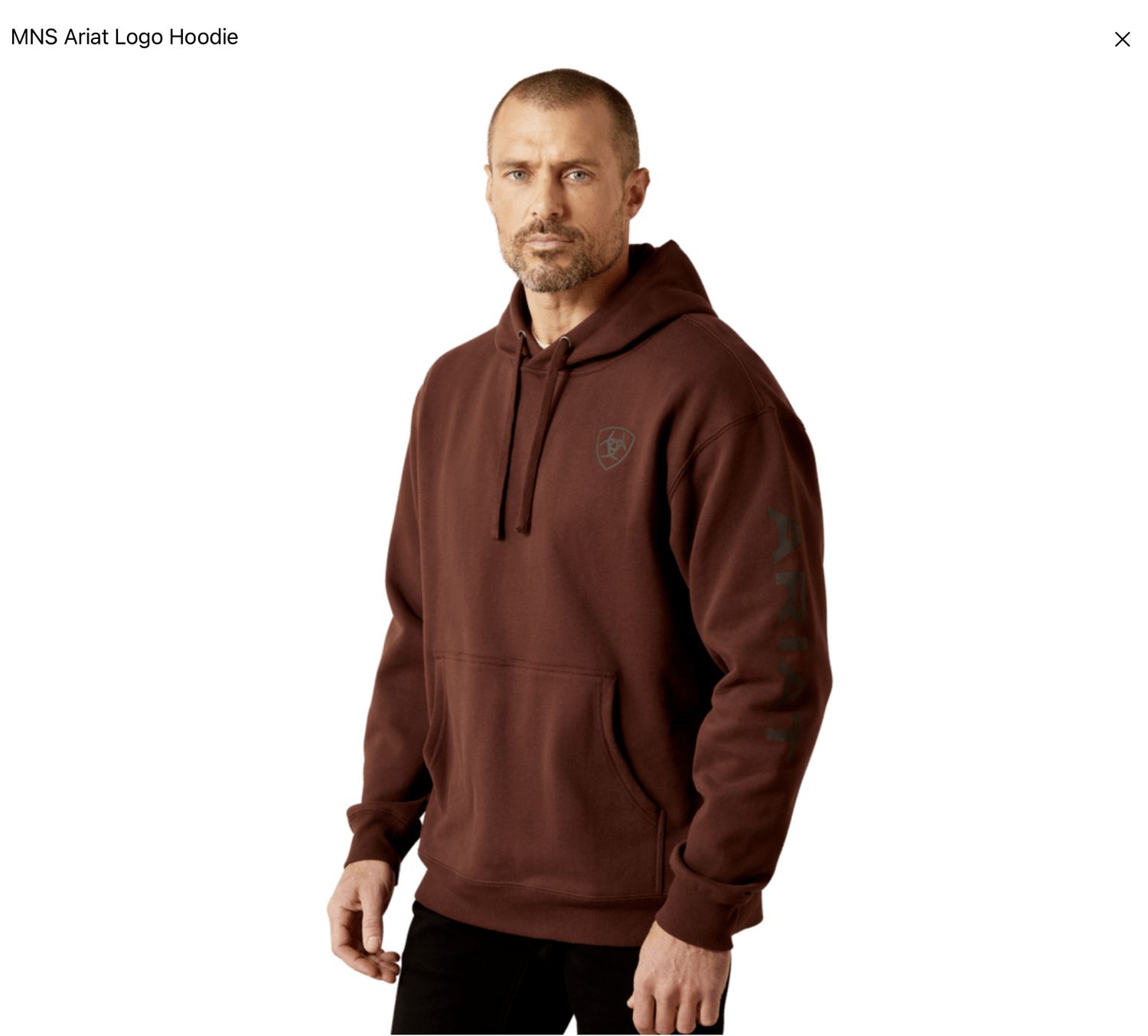 Ariat Logo Hoodie Deep Mahogany