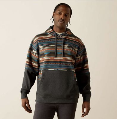 Ariat Color Block Hoodie Rust
