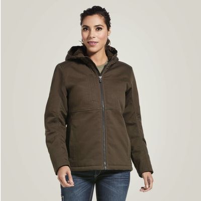 Ariat Womans Rebar DuraCanvas Insulated Jacket Wren