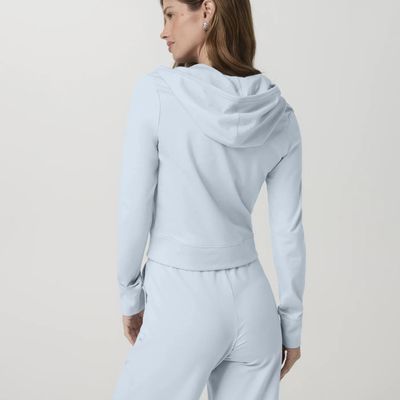 Vuori Halo Mini FZ Hoodie Soft Sky Heather