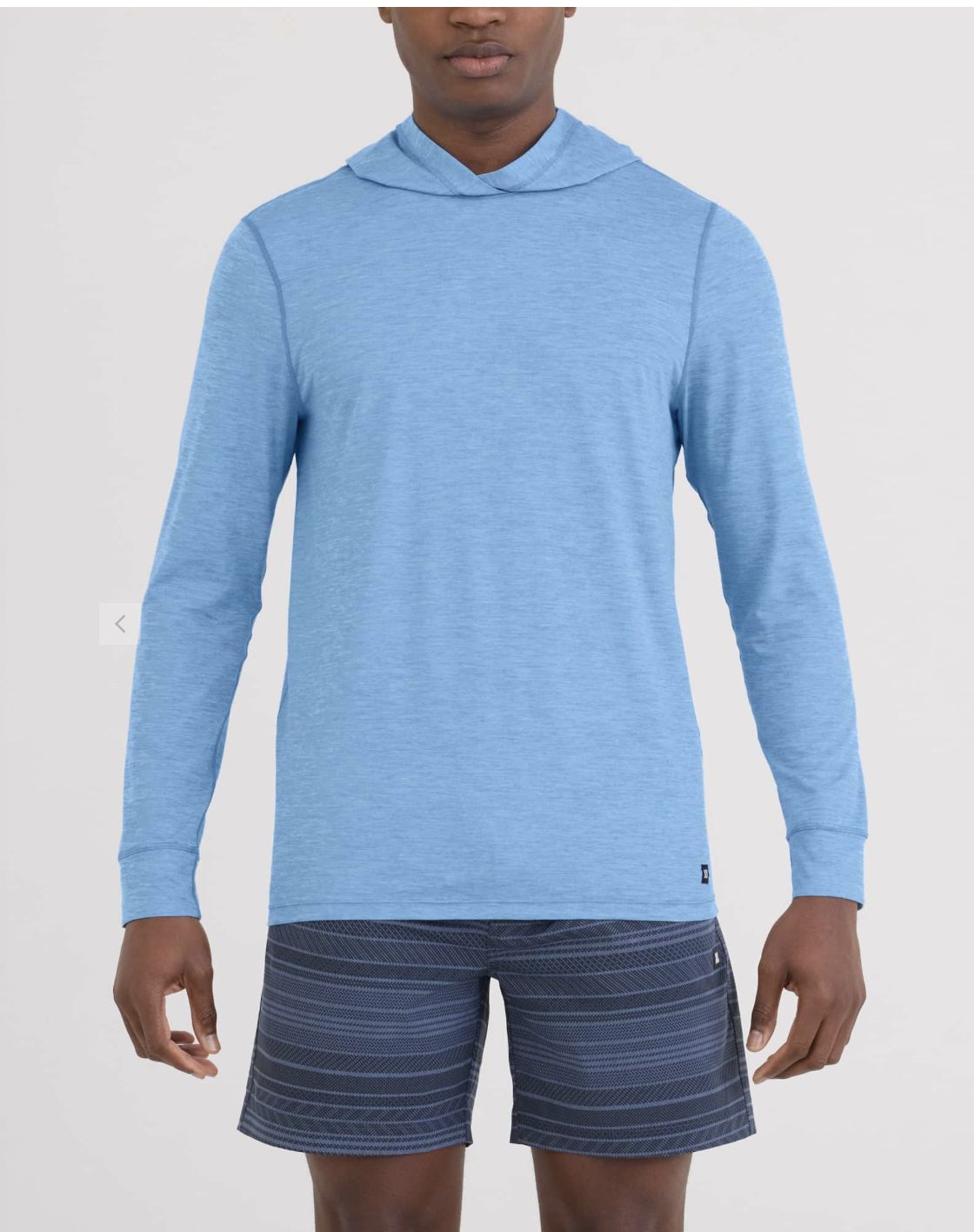 SAXX DropTemp® All Day Cooling UPF Performance Hoodie Blue Heather